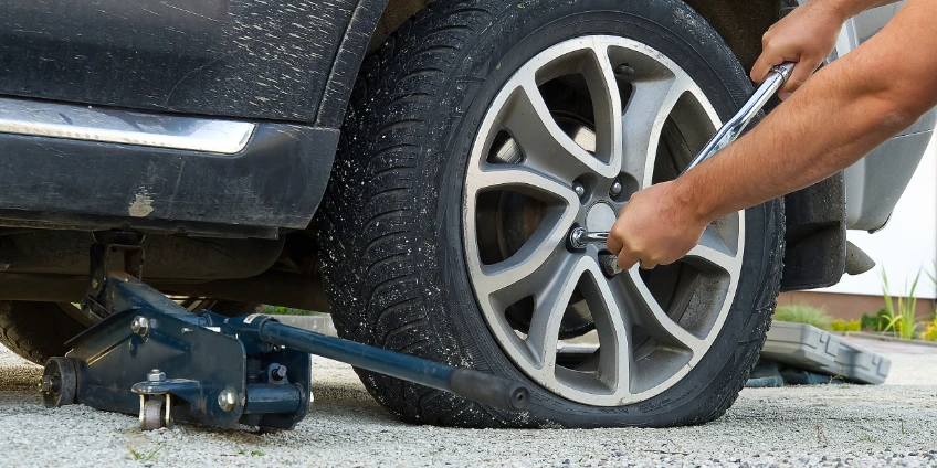 how to change car tire