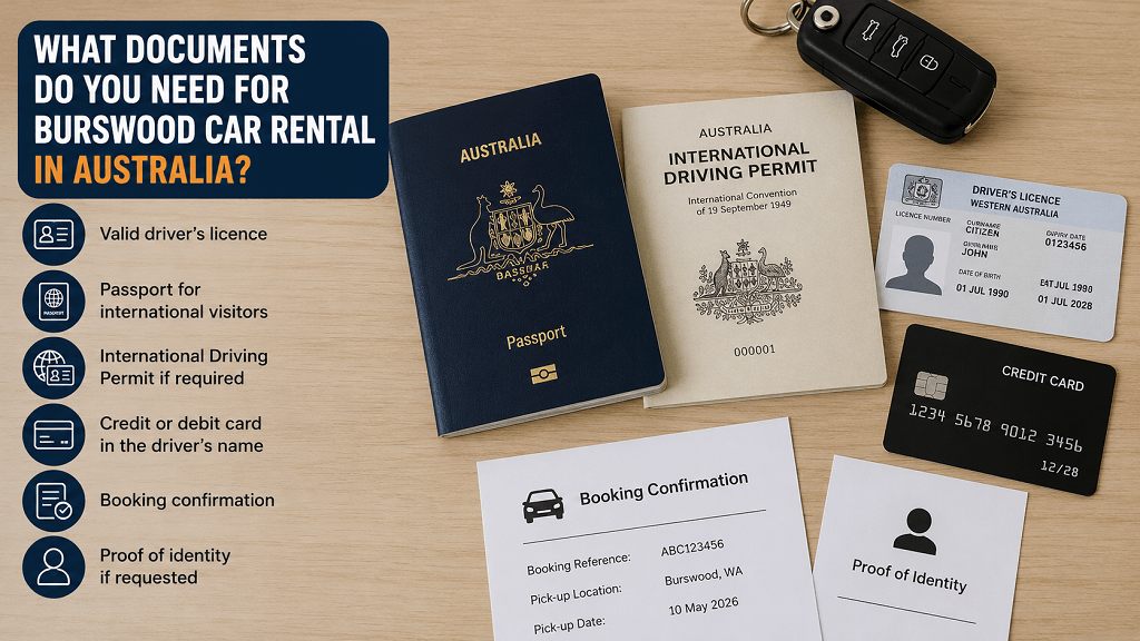 Burswood Car Rental Documents in Australia