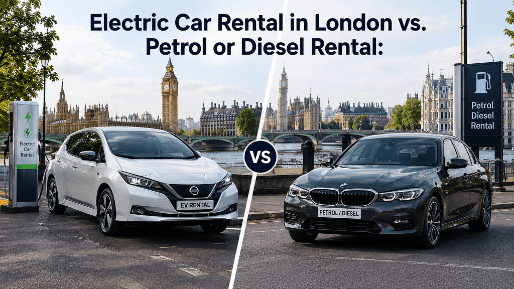 Electric Car Rental in London vs. Petrol or Diesel Rental