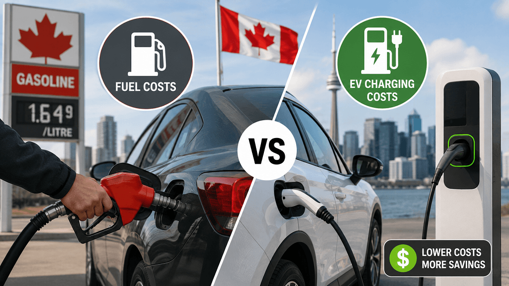 Fuel Costs vs. EV Charging in Canada
